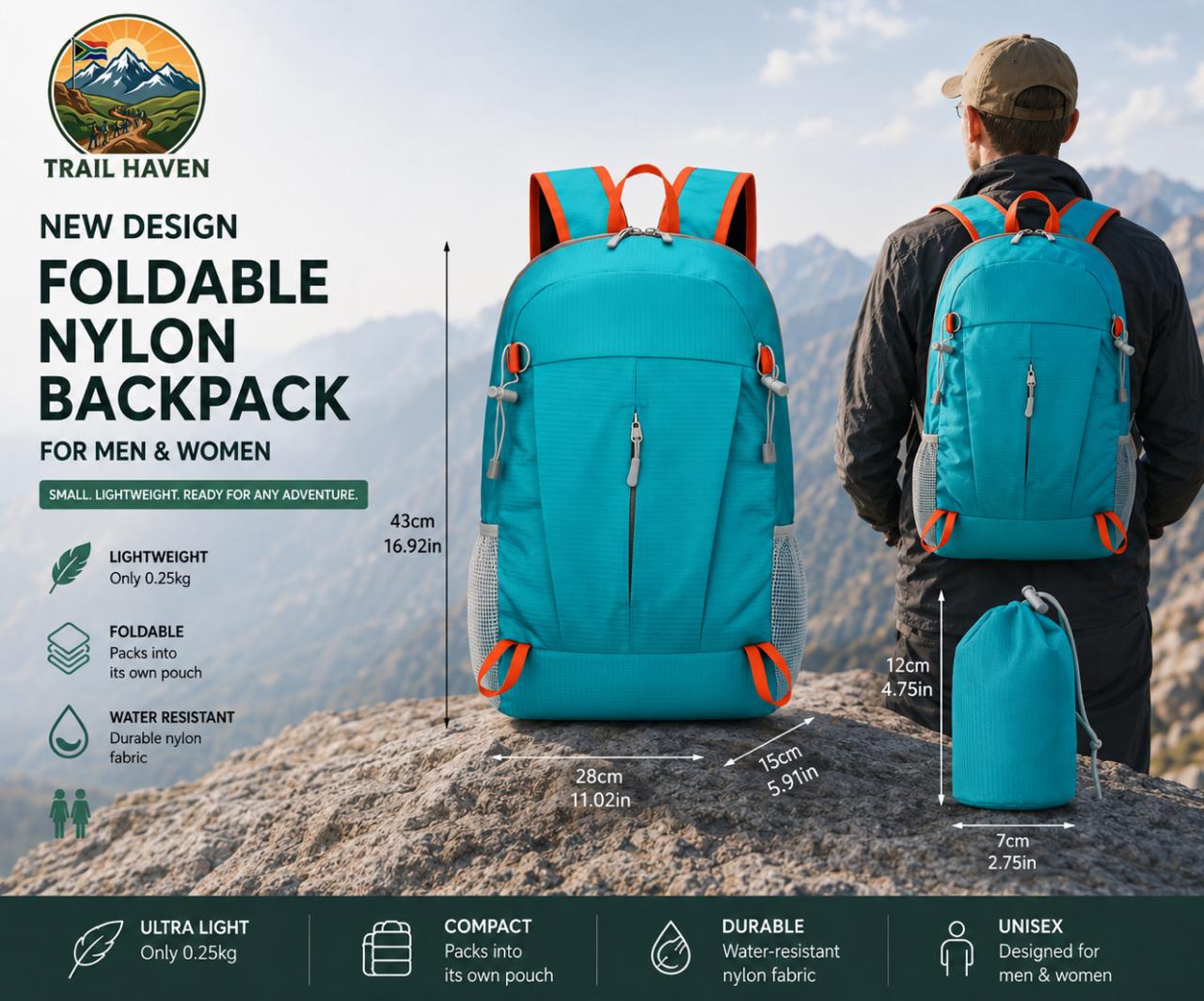 TrailHaven™ Compact Carry (foldable bag)